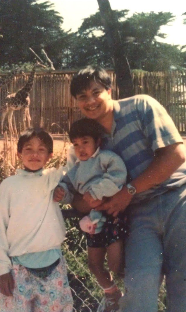 Me as a kid, on the left